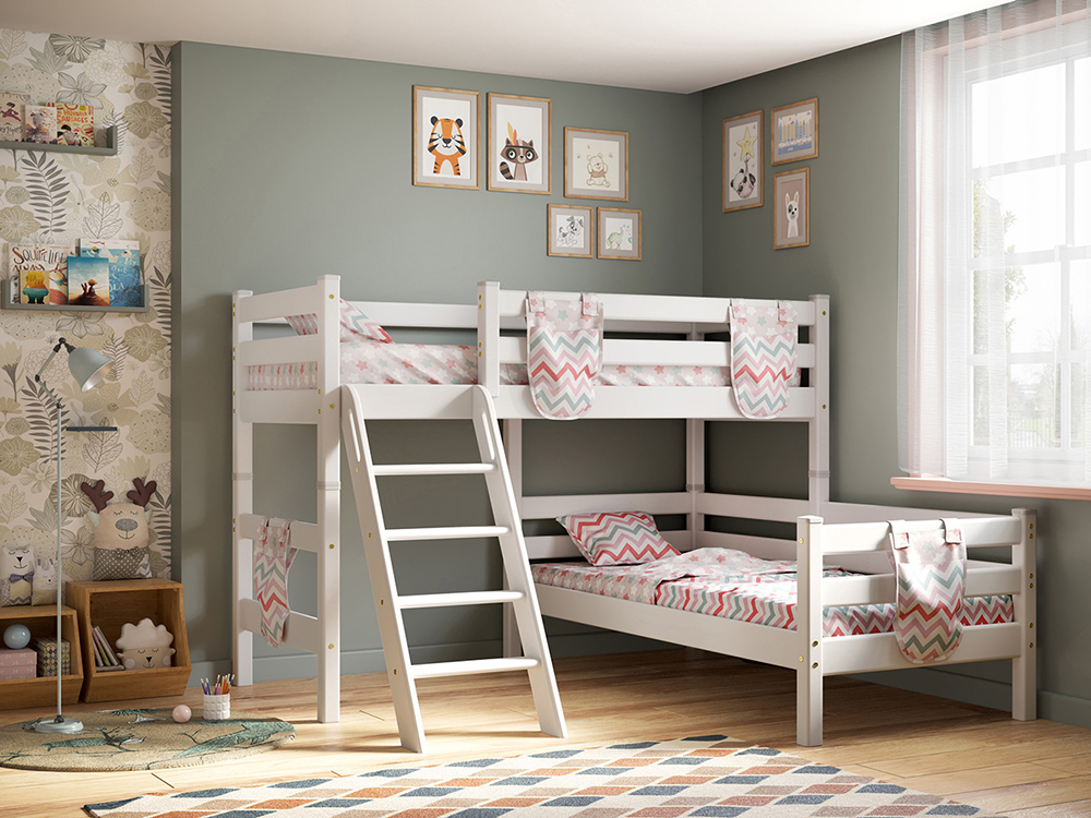 Кровати для двоих детей двухъярусные детская мебель