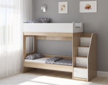 Детские деревянные двухъярусные кровати недорого - купить в Москве понизкой цене!