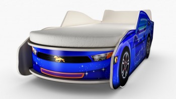 Кровать Мустанг Премиум (синяя)